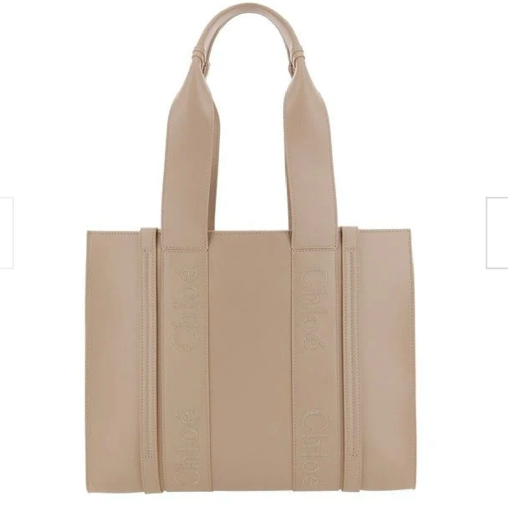 CHLOE Woody Leather Medium Tote